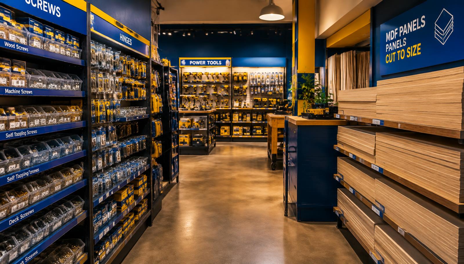 Interior da loja Parafer